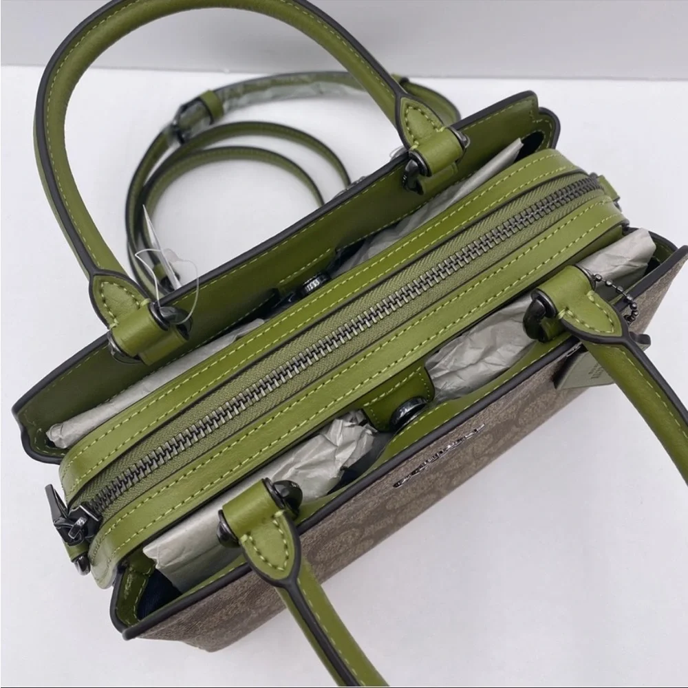 🍀 Coach Mini Lillie Satchel Crossbody Satchel 
Bag Leather - Picture 7 of 13